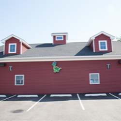 Parking lot & side of our building