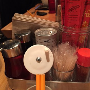 RAMEN-SAN - Condiment station - Ramen Near Me - Chicago, Illinois RAMEN-SAN - Condiment station - Ramen Near Me - Chicago, Illinois