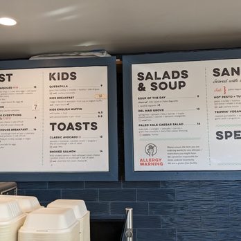Nectarine Grove - Menu - Gluten-Free Near Me - Del Mar, California