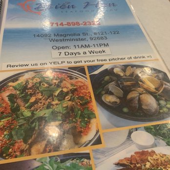 Bien Hen Restaurant - Cover - Seafood Near Me - Westminster, California Bien Hen Restaurant - Cover - Seafood Near Me - Westminster, California