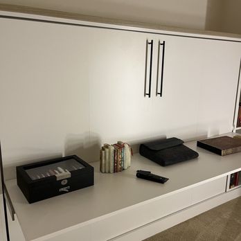 Bay Home & Window - Murphy bed w/ white desktop which was supposed to be warm sand color. So it was changed no hassle. - Shades & Blinds Near Me - Pleasanton, California