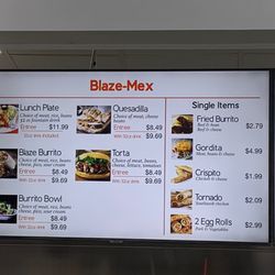 Menu and prices. Great tasting!