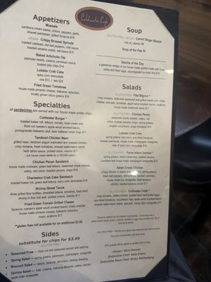Menu photo 1 Coldwater Cafe Tipp City, OH