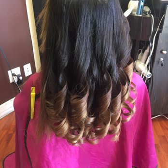 Nga Salon - Getting my hair done for wedding. Super happy with the result. Curls are extremely beautiful. Ask for Co Nga - Hair Salons Near Me - Westminster, California