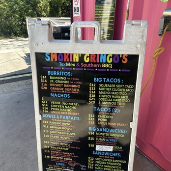 Smokin’ Gringo's - Menu - Tex-Mex Near Me - Summerville, South Carolina Smokin’ Gringo's - Menu - Tex-Mex Near Me - Summerville, South Carolina
