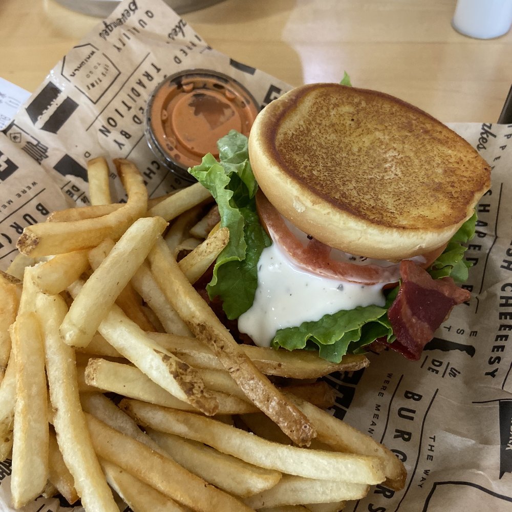 Chicken BLT and French Fries Chicken BLT and French Fries
