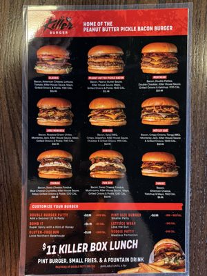 Menu photo 1 Killer Burger Gresham Gresham, OR