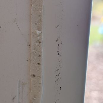 Kelly Window & Door - what the installers did to the brand new door frame - Windows Installation Near Me - Cary, North Carolina