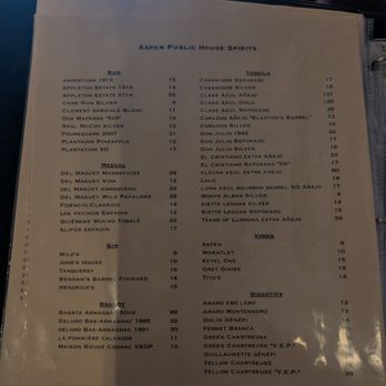 Aspen Public House - Menu - New American Near Me - Aspen, Colorado Aspen Public House - Menu - New American Near Me - Aspen, Colorado