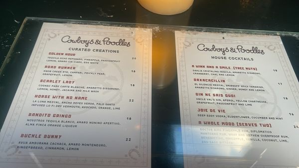 Menu photo 3 Cowboys and Poodles Costa Mesa, CA Menu photo 3 Cowboys and Poodles Costa Mesa, CA