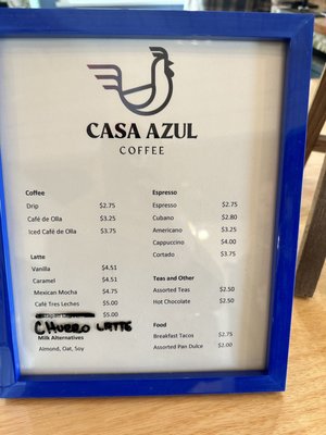 Menu photo 3 Casa Azul Coffee Fort Worth, TX