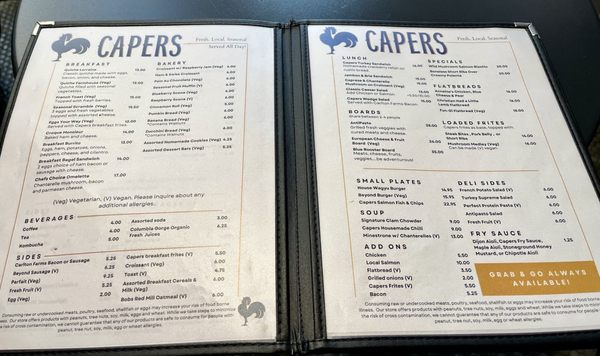 Menu photo 1 Capers Wine Bar Portland, OR Menu photo 1 Capers Wine Bar Portland, OR