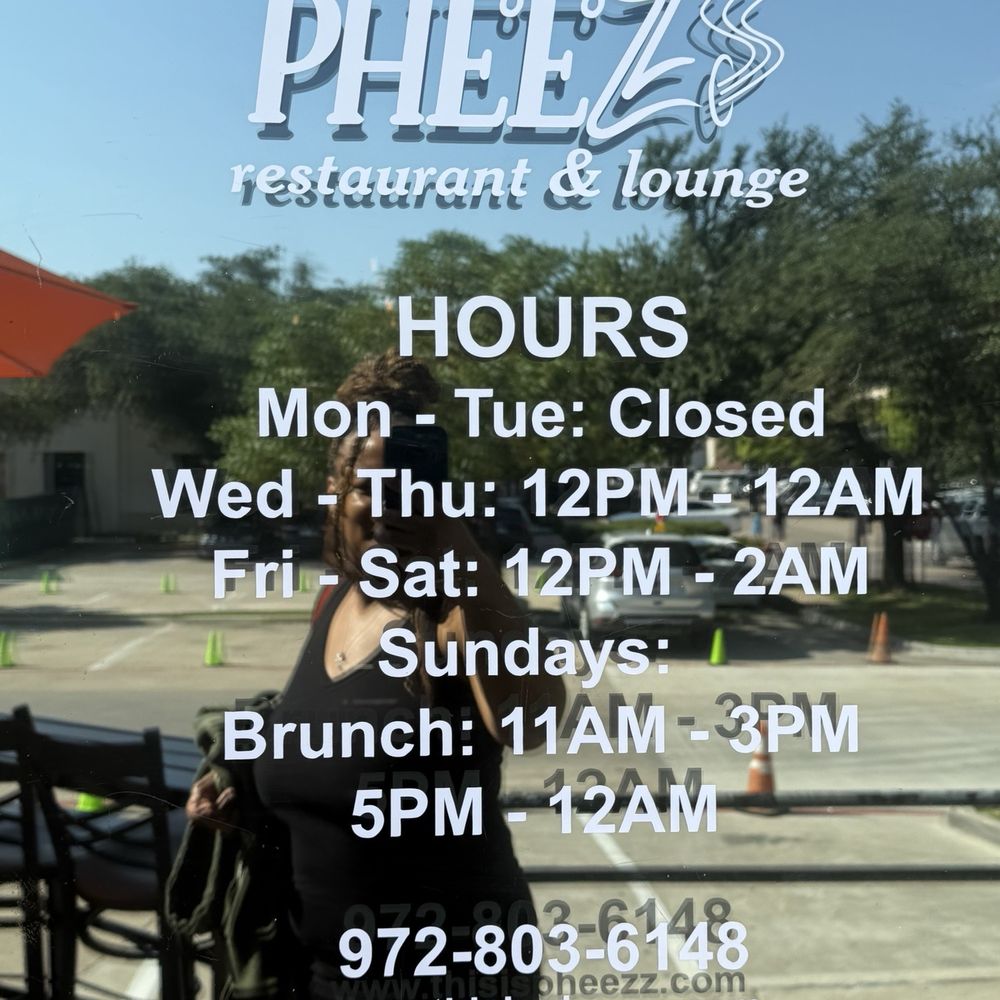 This Is Pheezz - Door with hours - Caribbean Near Me - Addison, Texas