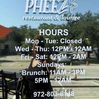 This Is Pheezz - Door with hours - Caribbean Near Me - Addison, Texas