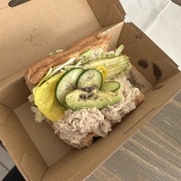 Tuna & Swiss, added avocado for 1.25, total rip off!!!