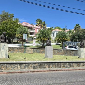 Emancipation Gardens - Tributes to 3 educators across from the Post Office and Emancipation Gardens - Parks Near Me - Charlotte Amalie, Virgin Islands