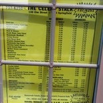 Celery Stalk - Menu - Delis Near Me - West Springfield, Massachusetts