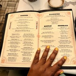 Trad Room - The menu