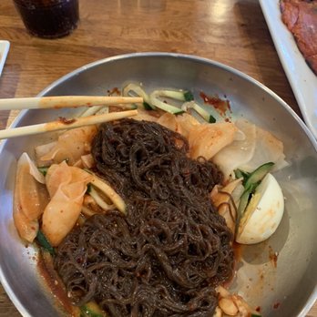 Tasty Ko - Bibim naeng myeon spicy cold noodles... pretty good.. - Korean Near Me - Katy, Texas Tasty Ko - Bibim naeng myeon spicy cold noodles... pretty good.. - Korean Near Me - Katy, Texas