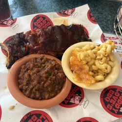 Buddy Love's BBQ - Half Rack with Mac and Cheese and Baked Beans