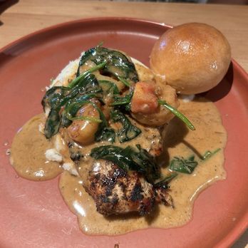 Fairpark Grill - Chicken & Shrimp Pontchartrain (Lunch) - Seafood Near Me - Tupelo, Mississippi