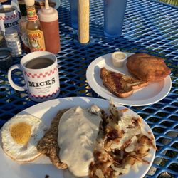 Mick's Home Cooking - Country fried steak, hash browns and more; all delicious!