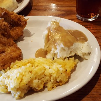 Cracker Barrel Old Country Store - Fried Chicken Strips, Mashed Potatoes and Gravy, Hash Brown Casserole - American Near Me - Murfreesboro, Tennessee