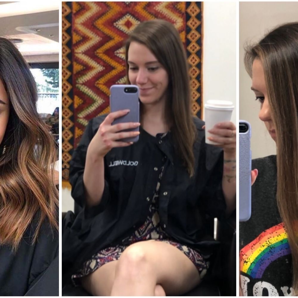 Left photo is what I asked for. My before and after look the exact same.