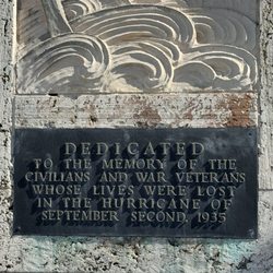 Hurricane Monument - Dedication