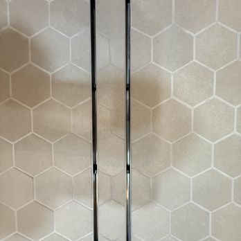 Flores Custom Tile Design - tile-in linear drain - Tiling Near Me - Fontana, California