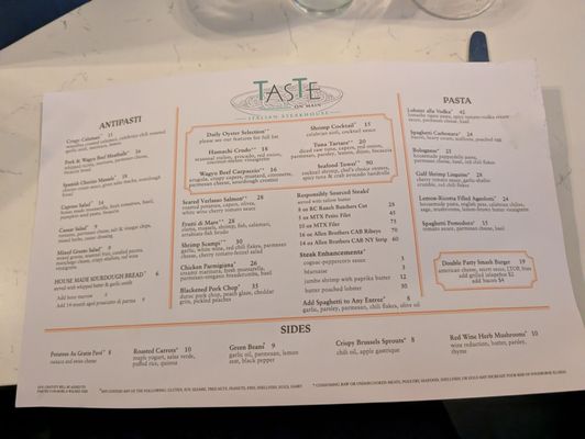 Menu photo 1 Taste on Main Buda, TX Menu photo 1 Taste on Main Buda, TX
