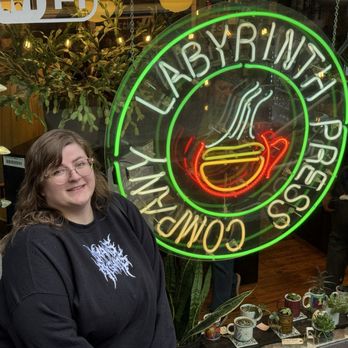 Labyrinth Press Company - Outside sign - Vegetarian Near Me - Jamestown, New York