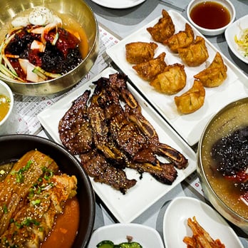 Cho Sun Ok - Mool Naengmyun (Slush & Spicy versions), Mandoo (fried pork dumplings), LA Galbi (beef ribs), Kimchi Jjim - Korean Near Me - Thornhill, Ontario Cho Sun Ok - Mool Naengmyun (Slush & Spicy versions), Mandoo (fried pork dumplings), LA Galbi (beef ribs), Kimchi Jjim - Korean Near Me - Thornhill, Ontario