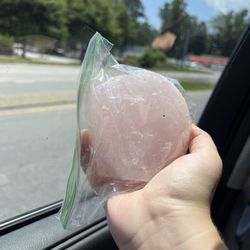 Pisgah Forest Gem Mine - Massive rose quartz we found!