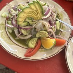 Mariscos Villareal - Aguachili Shrimp.