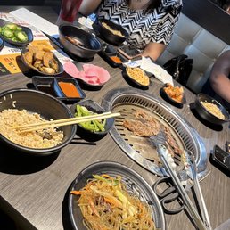a table full of asian food a table full of asian food
