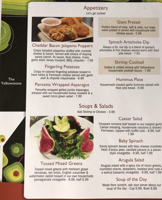 Menu photo 8 The Yellowstone Restaurant Pocatello, ID