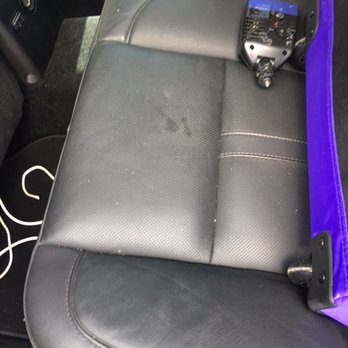 Lost Pines Full Service - This is the back seat that was suppose to be cleaned and conditioned. - Car Wash Near Me - Bastrop, Texas
