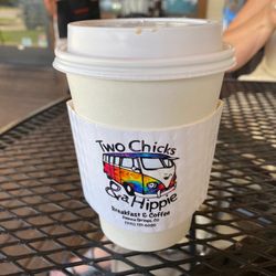 Two Chicks and a Hippie - My honey bear latte. Super good!