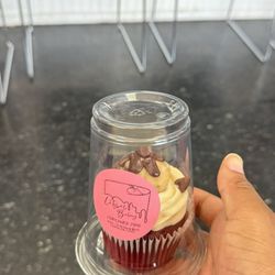 Litzel Sweet Creations - Red velvet and chocolate cookie dough cupcake