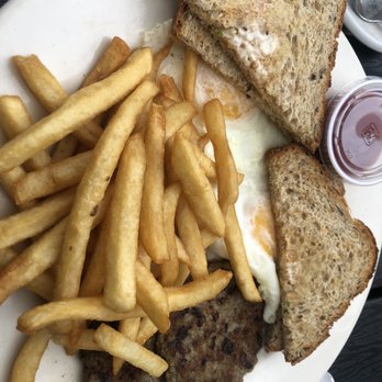Daily Planet Diner - 2 Three Eggs Any Style with Turkey Patties, French Fries, and Multigrain Bread - American Near Me - Lagrangeville, New York