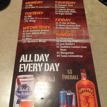BoomerJack's Grill - Daily Specials - Burgers Near Me - Arlington, Texas BoomerJack's Grill - Daily Specials - Burgers Near Me - Arlington, Texas