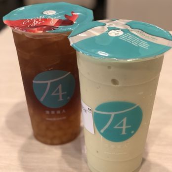 T4 Davis - Lychee black tea and avocado smoothie - Bubble Tea Near Me - Davis, California