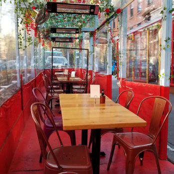 Miriam - Outside Seating. Heat lamps, nicely done. - Wine Bars Near Me - Brooklyn, New York Miriam - Outside Seating. Heat lamps, nicely done. - Wine Bars Near Me - Brooklyn, New York