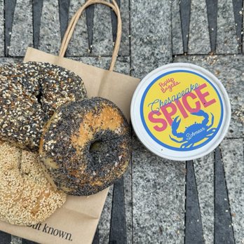 PopUp Bagels - Sesame, poppy seed, everything and Chesapeake cream cheese - Bagels Near Me - Bethesda, Maryland PopUp Bagels - Sesame, poppy seed, everything and Chesapeake cream cheese - Bagels Near Me - Bethesda, Maryland