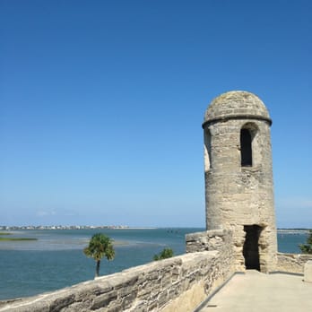 Castillo de San Marcos - Corner of fort. - Landmarks & Historical Buildings Near Me - Saint Augustine, Florida Castillo de San Marcos - Corner of fort. - Landmarks & Historical Buildings Near Me - Saint Augustine, Florida