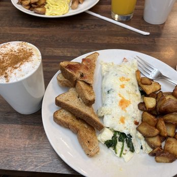 Coffee & Friends - Greek egg white omelet and a double shot cappuccino - Breakfast & Brunch Near Me - Englewood, Florida Coffee & Friends - Greek egg white omelet and a double shot cappuccino - Breakfast & Brunch Near Me - Englewood, Florida