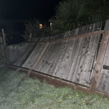 Top Tier Fencing - Before: fence blown over from storm - Fences & Gates Near Me Top Tier Fencing - Before: fence blown over from storm - Fences & Gates Near Me