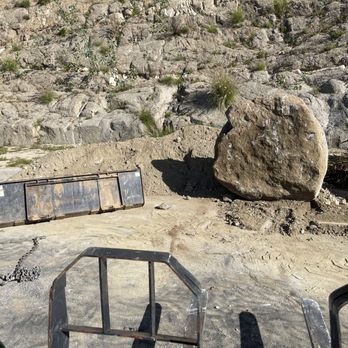 M2 Operating - First Boulder removed from Culvert. Approximately 3200 pounds. - General Contractors Near Me - Los Angeles , California M2 Operating - First Boulder removed from Culvert. Approximately 3200 pounds. - General Contractors Near Me - Los Angeles , California