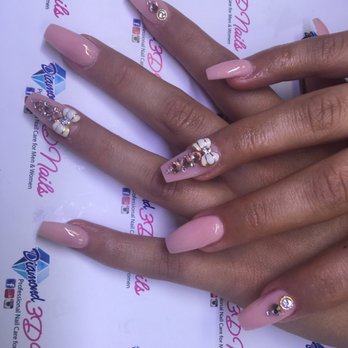 Diamond 3D Nails - IN LOVE WITH MY NAILS Angie and Ben did such a great job! - Nail Salons Near Me - Azusa, California